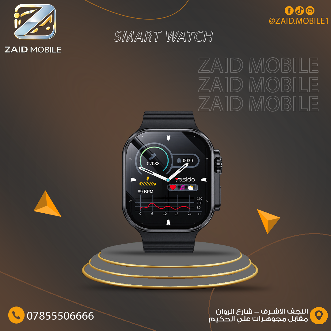 ساعة ذكية من جيسيدو (Yesido Smart Watch